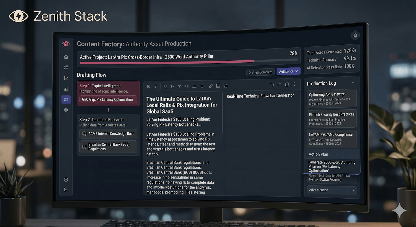 Zenith Content Factory Dashboard