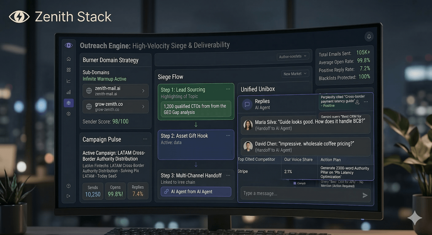 Zenith Outreach Engine Dashboard